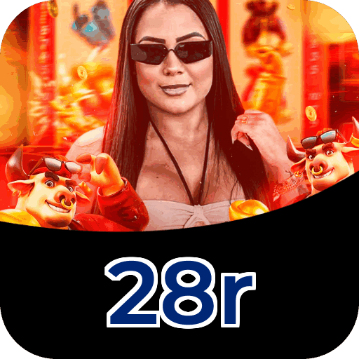 Interface do aplicativo 28r mostrando jogos disponíveis no iOS e Android